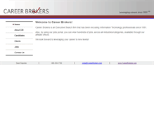 Tablet Screenshot of careerbrokers.com